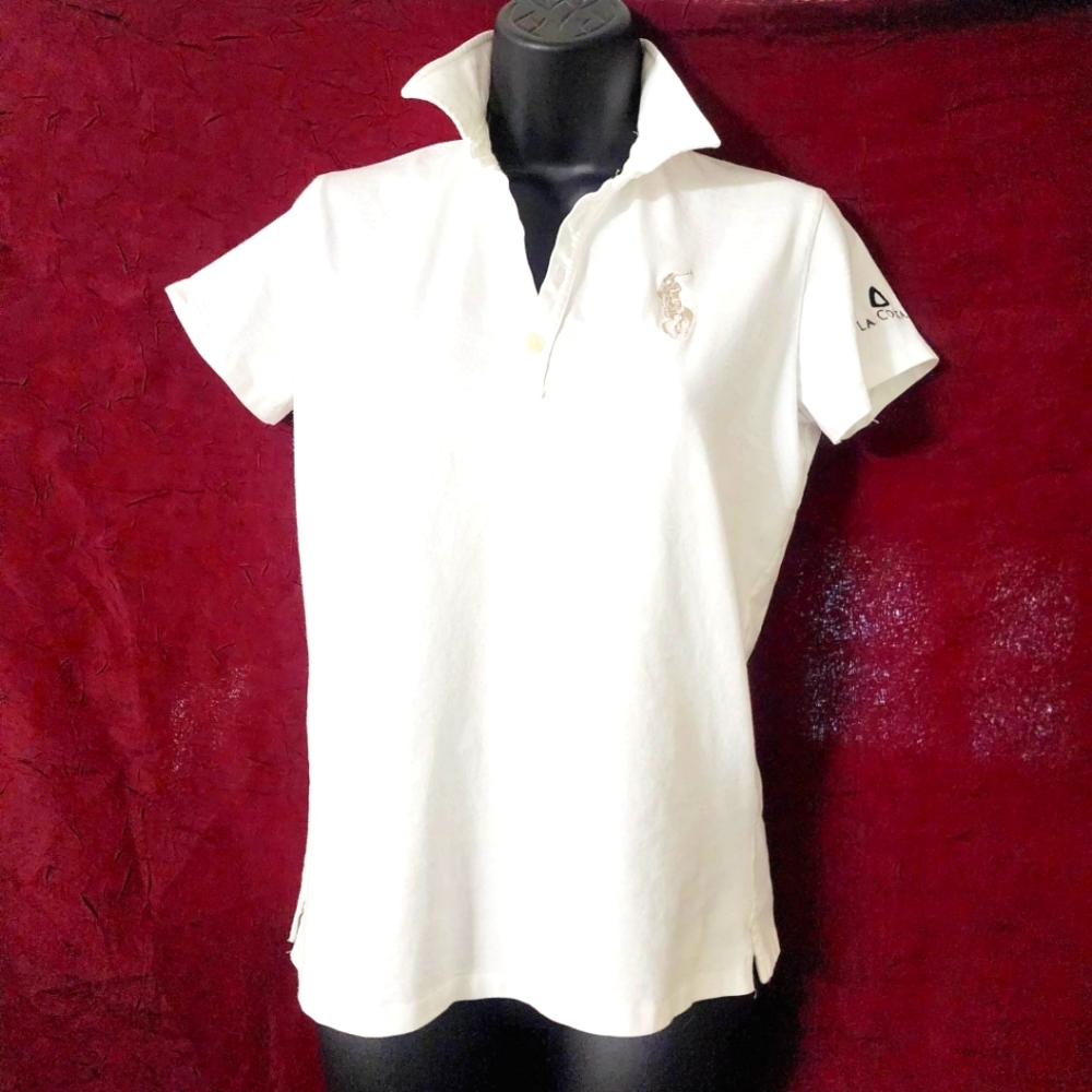 White Ladies Med. Golf Shirt by Ralph Lauren